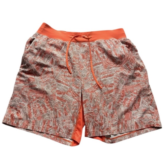 LULULEMON T.H.E. Short 9" Linerless Training Athletic Shorts in Orange Size S - Picture 2 of 8